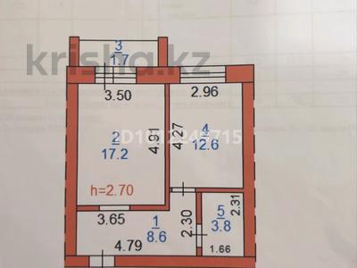 1-бөлмелі пәтер · 43.9 м² · 3/5 қабат, Мкр. Береке 38, бағасы: 18 млн ₸ в Костанае