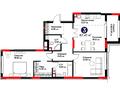 3-бөлмелі пәтер · 87.41 м², Е-899 5/1а, бағасы: ~ 73.5 млн ₸ в Астане, Нура р-н — фото 3