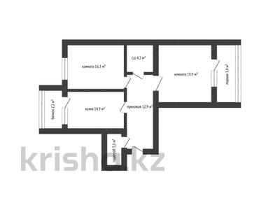 2-комнатная квартира · 76.9 м² · 7/12 этаж, Канай би 32А за ~ 41.1 млн ₸ в Кокшетау