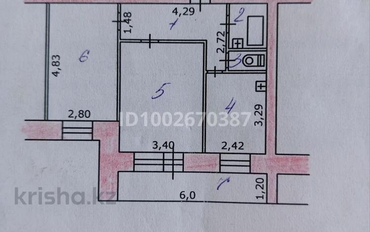 2-комнатная квартира · 51.7 м² · 7/9 этаж, 5 микрорайон — Рощина за 18 млн 〒 в Риддере — фото 2
