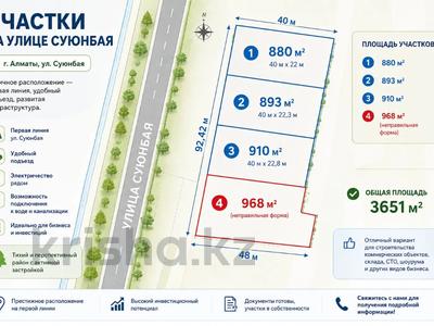 Участок · 37 соток, Пр.Суюнбая (Красногвардейский тракт) за 600 млн ₸ в Алматы