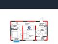 2-комнатная квартира · 55.7 м² · 6/6 этаж, Бауыржана Момышулы 11/14а за 37 млн ₸ в Алматы, Алатауский р-н