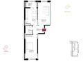 2-комнатная квартира · 68.5 м² · 11/18 этаж, ул. Е-36 13 за 42.2 млн ₸ в Астане, Есильский р-н — фото 3