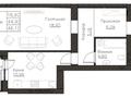 1-бөлмелі пәтер · 46.5 м² · 7/9 қабат, Калдаякова 51, бағасы: ~ 23.3 млн ₸ в Астане, Сарайшык р-н — фото 6