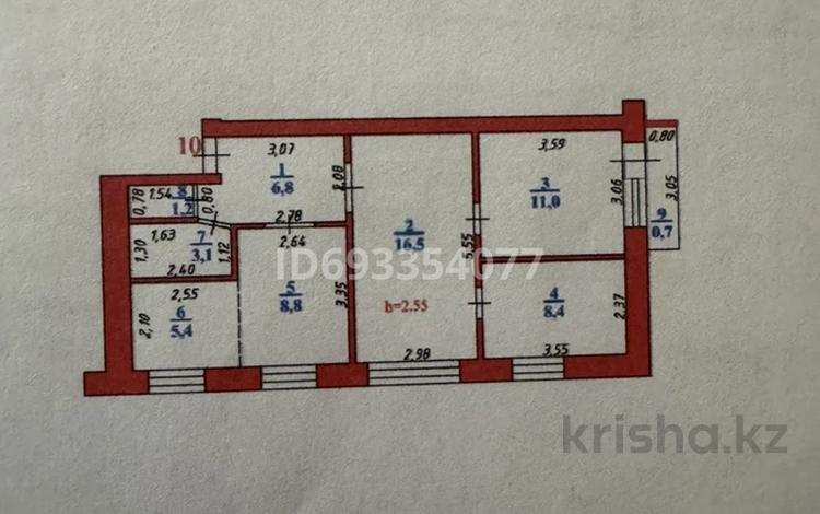 3-комнатная квартира, 62 м², 3/5 этаж, Назарбаева 240 за 19.9 млн 〒 в Уральске — фото 2