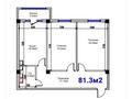 2-комнатная квартира · 81.3 м² · 7/10 этаж, 18 11 за 24.9 млн ₸ в Актау, 18-й мкр  — фото 2