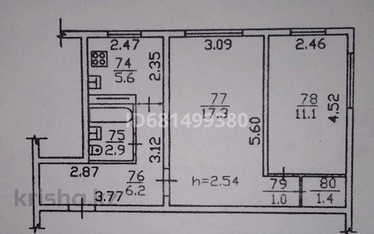 2-комнатная квартира, 46 м², 1/4 этаж, мкр №10 8 — Алтынсарина по ул.Юрия Кима(Студенческая) за 26 млн 〒 в Алматы, Ауэзовский р-н — фото 2