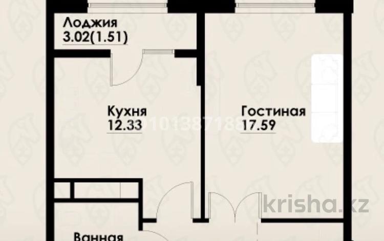 1-бөлмелі пәтер · 45.6 м² · 6/12 қабат, Макатаева - Байтурсынова 6, бағасы: 40.5 млн ₸ в Алматы, Алмалинский р-н — фото 2