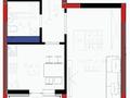 1-бөлмелі пәтер · 44.48 м² · 4/9 қабат, Е 908 22 — ГОРЯЧЕЕ ПРЕДЛОЖЕНИЕ!, бағасы: ~ 25 млн ₸ в Астане, Нура р-н