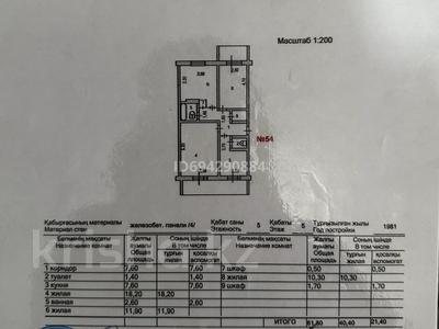 3-комнатная квартира, 67 м², 5/5 этаж, Жансая 18 — Напротив нотариуса за 19 млн 〒 в Таразе