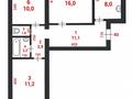 3-бөлмелі пәтер · 60.4 м² · 10/10 қабат, 11 ш/а. 111, бағасы: 21.5 млн ₸ в Актобе, мкр 11 — фото 2