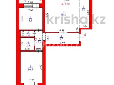 3-комнатная квартира · 64 м² · 1/9 этаж, Проспект Назарбаева 245 — Самолёт за 14 млн 〒 в Уральске