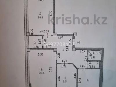 3-комнатная квартира, 79.1 м², 7/9 этаж, мкр Болашак, Бокенбай батыра за 27 млн 〒 в Актобе, мкр Болашак