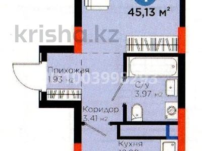 Продажа квартир в Астане: 1-комнатная квартира · 45.13 м² · 7/8 этаж, Туран 57д — Барыс Арена, лицей №9 Зерде за 26.8 млн 〒 1-комнатная квартира · 45.13 м² · 7/8 этаж, Туран 57д — Барыс Арена, лицей №9 Зерде за 26.8 млн 〒 в Астане, Есильский р-н