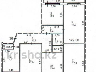 5-бөлмелі пәтер · 104 м² · 9/10 қабат, Ленина 55, бағасы: 25 млн ₸ в Аксу