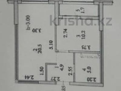 1-комнатная квартира · 42.3 м² · 2/12 этаж, Е 882 7 за 24.5 млн 〒 в Астане, Сарыарка р-н
