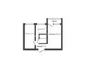 2-бөлмелі пәтер · 44.5 м² · 5/5 қабат, Корчагина 84, бағасы: 9.8 млн ₸ в Рудном