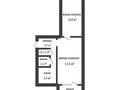 2-бөлмелі пәтер · 46 м² · 2/5 қабат, мкр 8, Братья Жубанова — Apt. 9, бағасы: 13 млн ₸ в Актобе — фото 7
