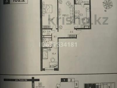3-комнатная квартира, 102 м², 5/18 этаж, Утеген батыра за 49 млн 〒 в Алматы, Ауэзовский р-н