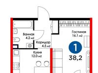 1-комнатная квартира, 36 м², 10/16 этаж, ​Туркия 1280/2 за 18 млн 〒 в Шымкенте