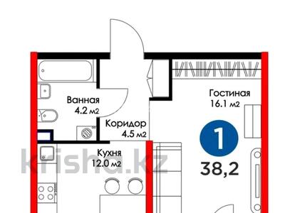 1-комнатная квартира, 36 м², 10/16 этаж, ​Туркия 1280/2 за 18 млн 〒 в Шымкенте