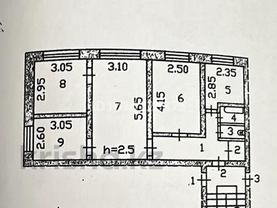 4-бөлмелі пәтер · 61.9 м² · 1/5 қабат, 2 мкрн — Возле ТД Абай сити, бағасы: 15 млн ₸