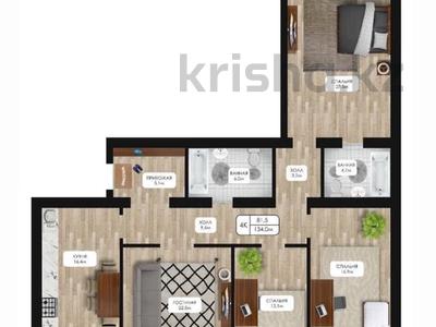 4-комнатная квартира · 134 м² · 4/5 этаж, мкр. Алтын орда, Мкр.Батыс-2 54Г за 40.2 млн ₸ в Актобе