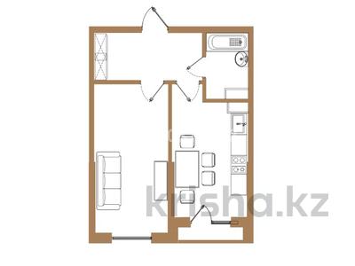 2-бөлмелі пәтер · 41.8 м² · 5/6 қабат, Микрорайон Кайрат, бағасы: ~ 25.1 млн ₸ в Алматы
