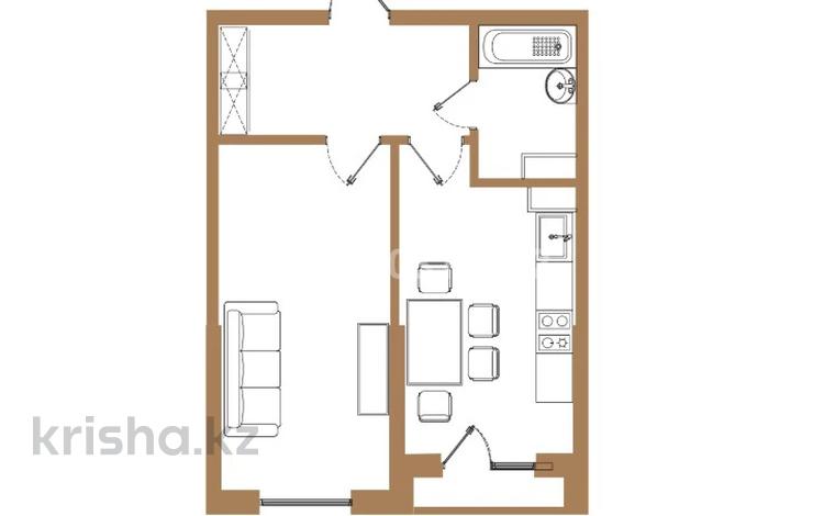 2-бөлмелі пәтер · 41.8 м² · 5/6 қабат, Микрорайон Кайрат, бағасы: ~ 25.1 млн ₸ в Алматы — фото 2