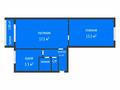 2-комнатная квартира · 45 м² · 4/5 этаж, Волынова за 17.3 млн ₸ в Костанае — фото 2