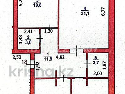 3-комнатная квартира · 115 м² · 2/5 этаж, Исаева 71 — Абая за ~ 64.9 млн 〒 в Уральске