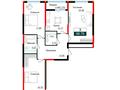 3-бөлмелі пәтер · 98.79 м², ул. Е 882 9/1, бағасы: 42.4 млн ₸ в Астане — фото 9