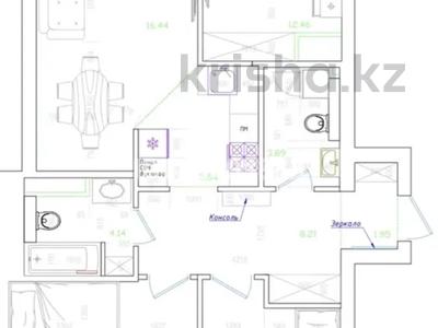 3-комнатная квартира · 85 м² · 6/17 этаж, Кабанбай батыр 49а за 65 млн ₸ в Астане, Есильский р-н