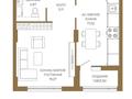 2-бөлмелі пәтер · 47.85 м², Достык 8/2 — БЕЗ КОМИССИИ, бағасы: ~ 35.7 млн ₸ в Астане, Есильский р-н