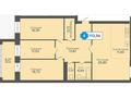 4-комнатная квартира · 113.56 м², мкр. Береке 21 за ~ 49.6 млн 〒 в Костанае — фото 3