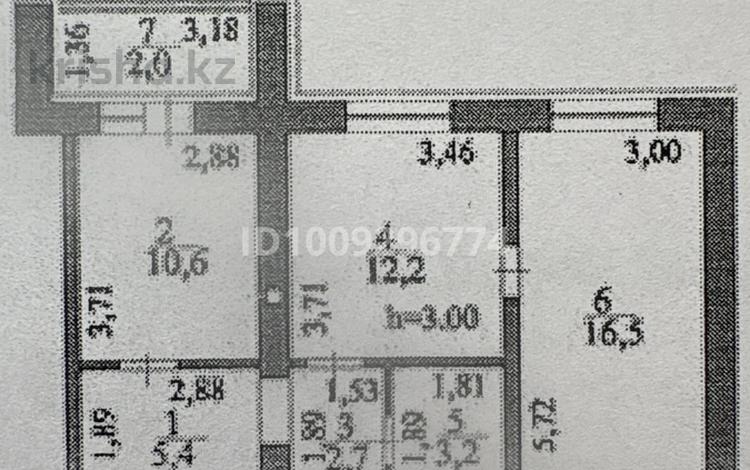 2-бөлмелі пәтер · 52.6 м² · 1/12 қабат, ​Улица А 52, 2 12, бағасы: 27 млн ₸ в Астане, Сарайшык р-н — фото 6