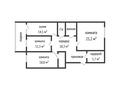 3-комнатная квартира · 107.1 м² · 3/7 этаж, микрорайон Юбилейный за 50 млн ₸ в Костанае — фото 13