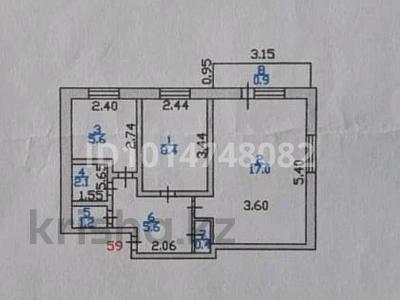 2-комнатная квартира · 41.2 м² · 5/5 этаж, ул. Агыбай Батыра 5 за 10 млн ₸ в Балхаше