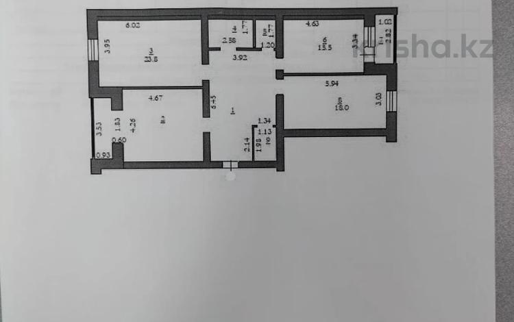 3-комнатная квартира, 115 м², 5/5 этаж, мкр. Алтын орда за 21.5 млн 〒 в Актобе, мкр. Алтын орда — фото 2