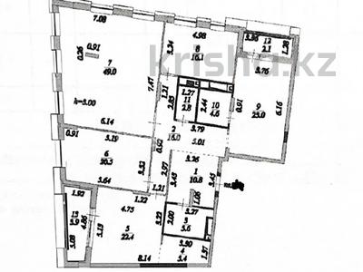 4-комнатная квартира, 182.2 м², 5/9 этаж, Әлихан Бөкейхан 18/1 стр за 97.5 млн 〒 в Астане, Есильский р-н