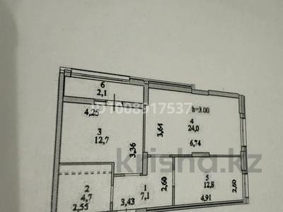 2-комнатная квартира · 64 м² · 9/12 этаж, Е-429 14 — ул Кайым Мухамедханова угол Айтматова за ~ 33.6 млн 〒 в Астане, Нура р-н
