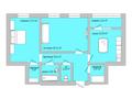 2-комнатная квартира · 75.6 м² · 4/9 этаж, каирбекова 83 за ~ 32.5 млн 〒 в Костанае