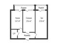 2-комнатная квартира · 75.1 м² · 4/9 этаж, 8-й микрорайон за 43 млн ₸ в Костанае — фото 7