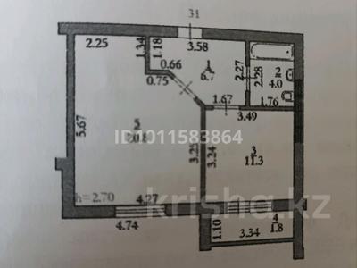 1-комнатная квартира · 45 м² · 1/5 этаж, Мкр. имени Есет батыра 49К за 12.5 млн ₸ в Актобе