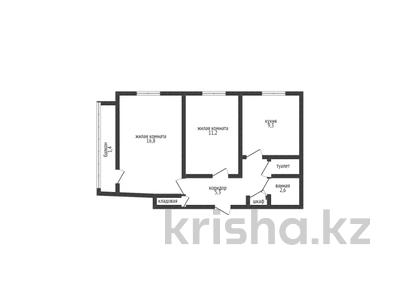 2-комнатная квартира, 52.1 м², 8 этаж, абая 26к1 за 17.3 млн 〒 в Костанае