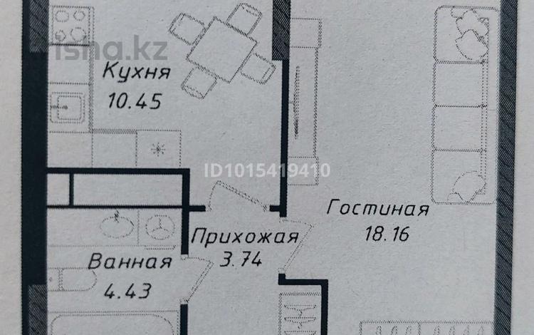 1-комнатная квартира · 37 м² · 6/12 этаж, Е-429 12д за 21.6 млн ₸ в Астане, Нура р-н — фото 2