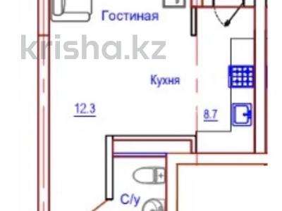 1-комнатная квартира · 30.34 м² · 3/7 этаж, Естай 39/3 за ~ 15.3 млн ₸ в 