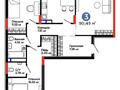 3-комнатная квартира · 90.49 м² · 3/9 этаж, Е 900 8 за ~ 75 млн ₸ в Астане, Нура р-н