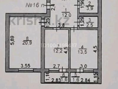 2-комнатная квартира · 68.8 м² · 4/5 этаж, ЖК Арман 37 за 100 000 〒 в Туркестане