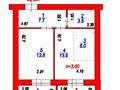 2-комнатная квартира · 50.36 м² · 4/12 этаж, ​Улица Шамши Калдаяков 46 за 20.9 млн ₸ в Астане, Сарайшык р-н — фото 9